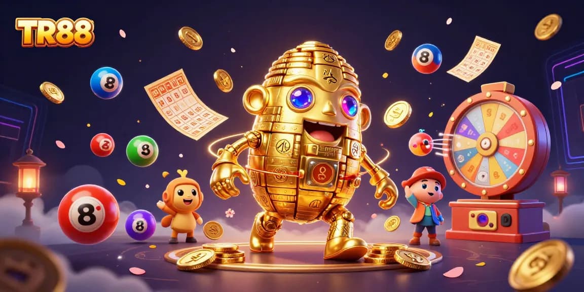 Experience the thrill of TR88 with a golden golem and dynamic lottery elements.