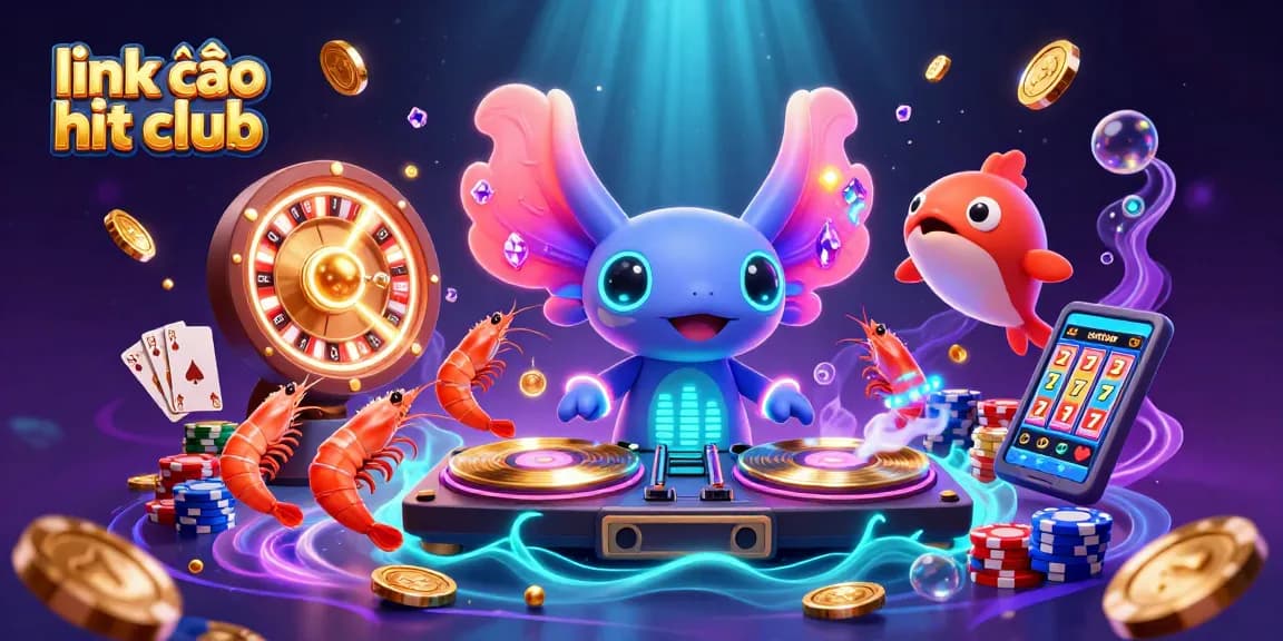 Join the fun with Link vào hit club, spinning to win while drifting through sparkling casino treasures!