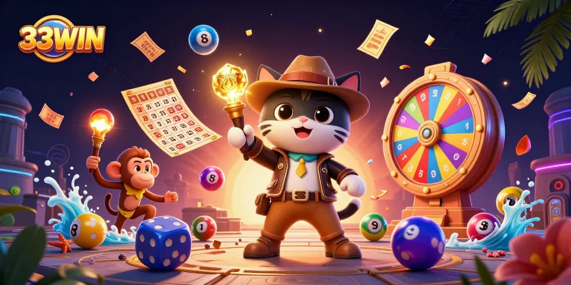 Join the adventure with 33WIN as gamers uncover the secrets of casino artifacts, illuminated by golden prizes.