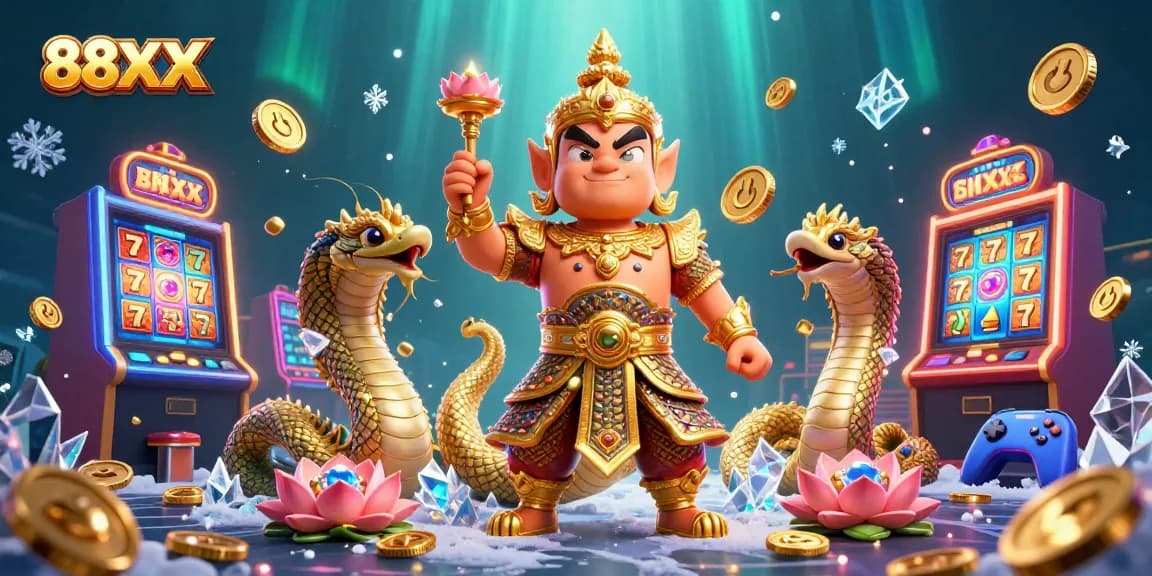 Engage with thrilling slot gameplay at 88XX featuring colorful characters and vibrant detail.