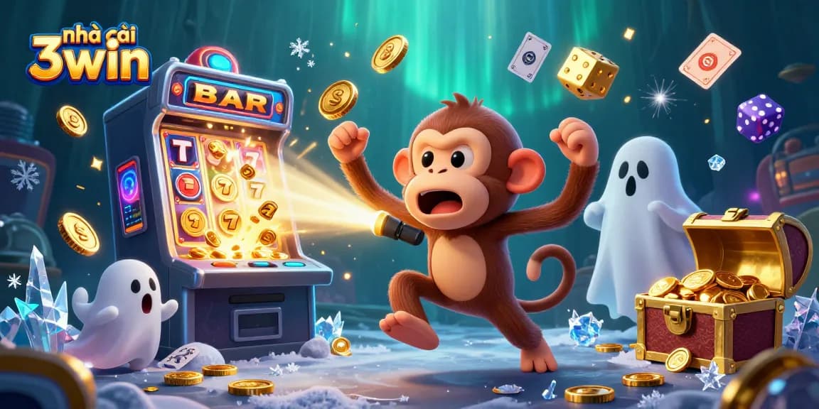 Experience thrilling gameplay at nhà cái 3win with vibrant visuals and engaging characters in a dynamic casino scene.
