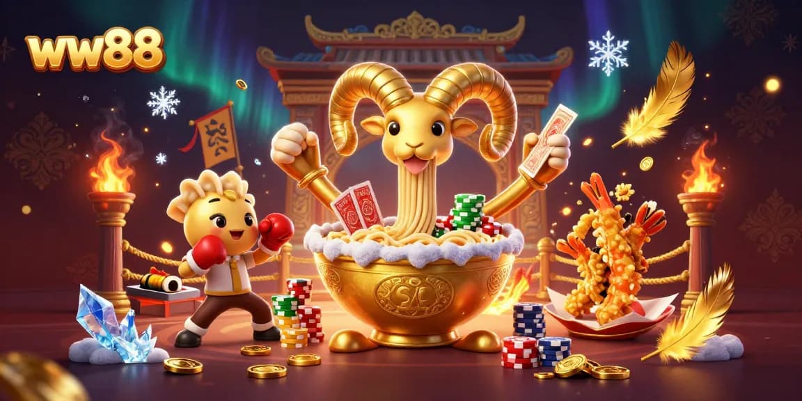 Engage in thrilling gameplay at ww88 with an exciting 3D casino-themed illustration.