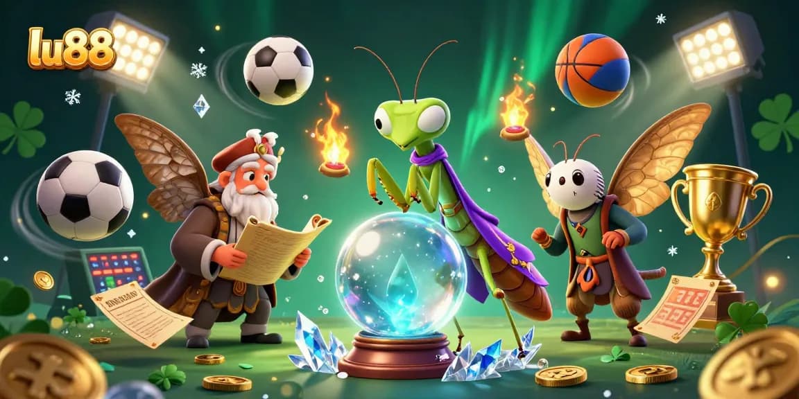Experience thrilling gameplay at lu88 with a 3D digital casino scene filled with excitement and sports elements.