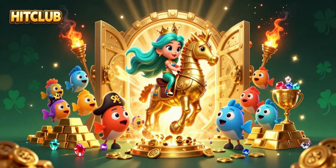 Experience the HITCLUB thrill of riches in a vibrant underwater casino adventure.