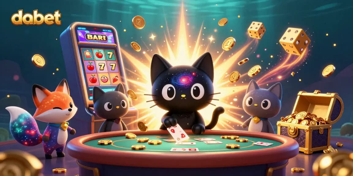 Experience the thrilling gameplay of dabet with an enchanting cosmic casino scene