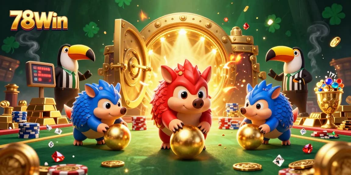 Experience thrilling bets and excitement at 78Win with vibrant pangolins and golden riches!