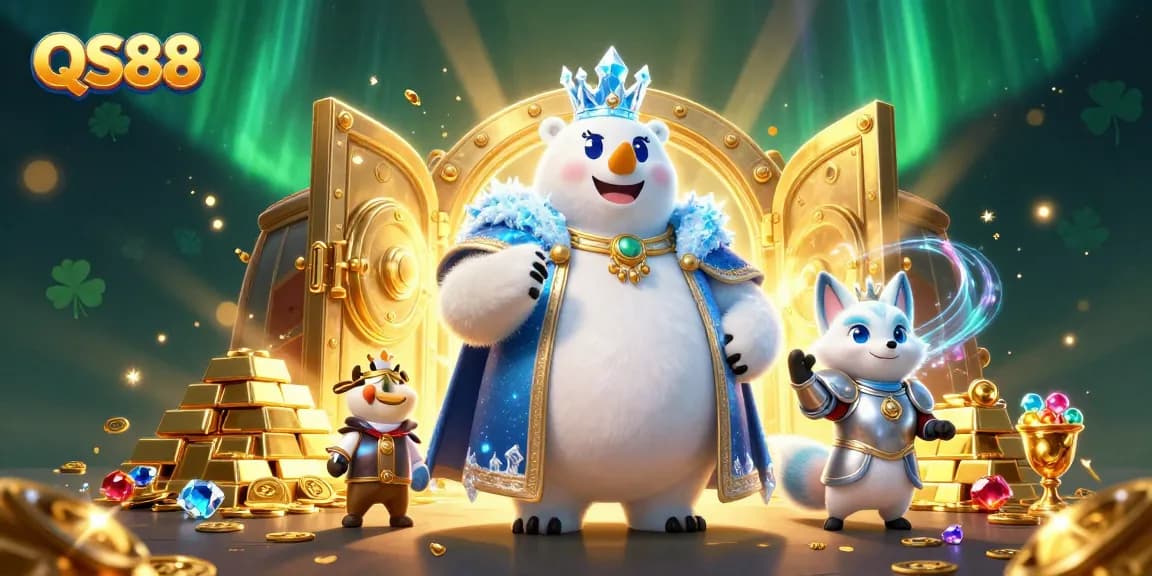 Experience thrilling gameplay at QS88 with captivating casino treasures and vibrant characters.
