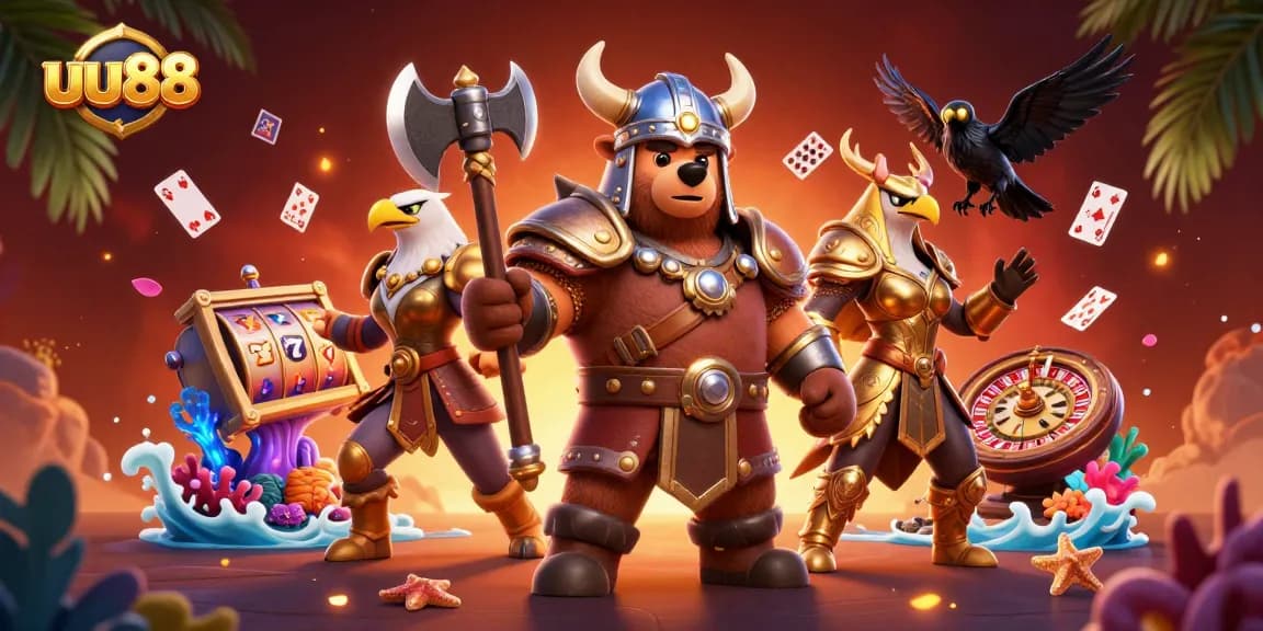 Win big at uu88 with vibrant 3D casino characters and dynamic game elements.