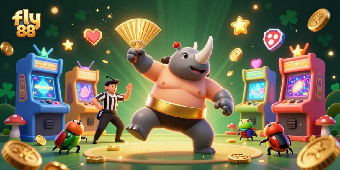 Win big with fly 88's dynamic casino adventure featuring vibrant characters and game elements.