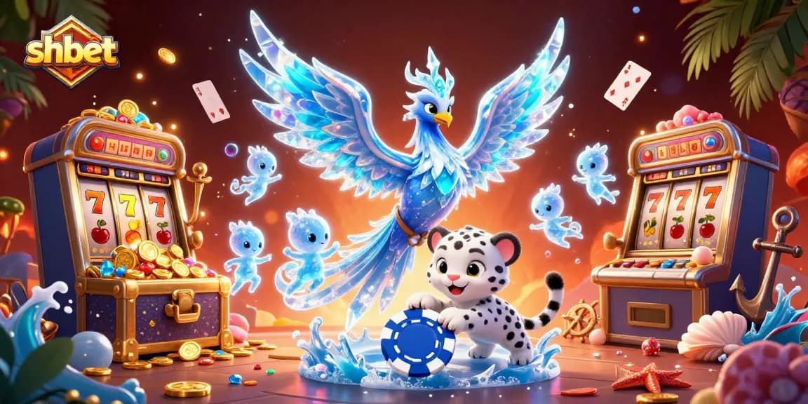 Engage in thrilling shbet gameplay with vibrant characters and dynamic elements in a casino setting.