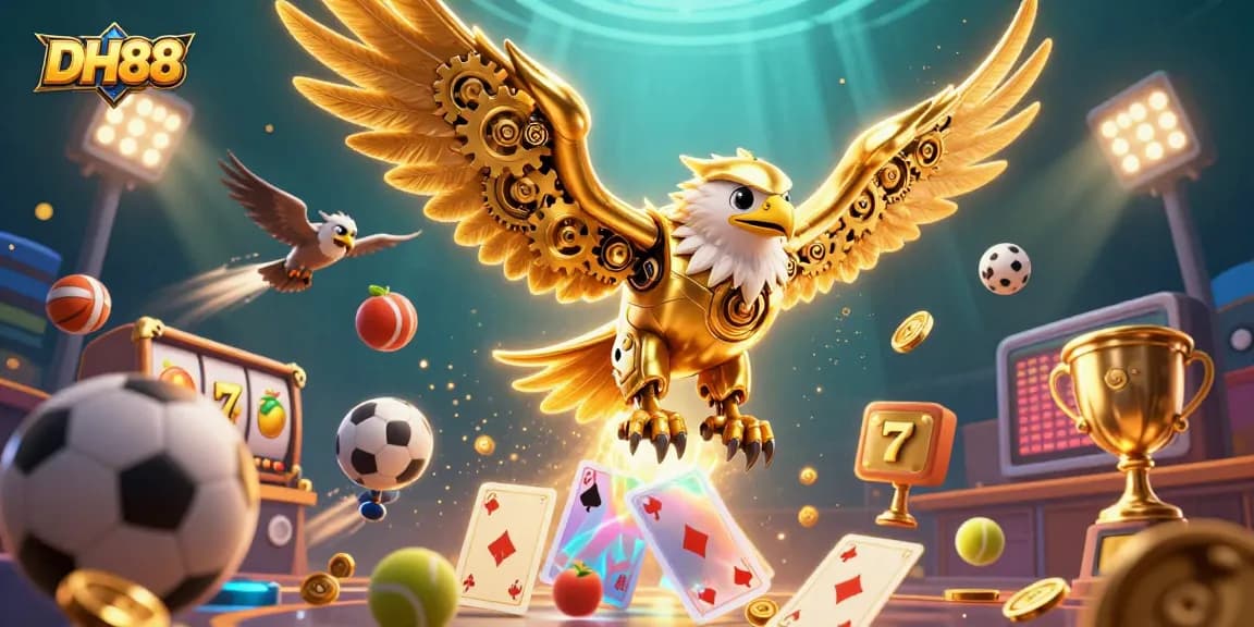 Experience the excitement at DH88 with vibrant 3D casino games and dynamic sports betting elements.