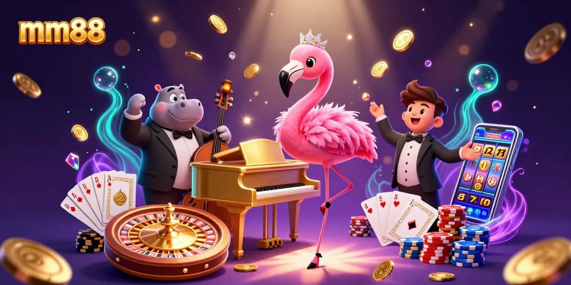 Experience vibrant mm88 casino excitement with lively gaming characters and dynamic elements.