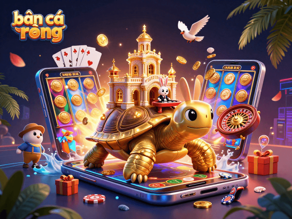 Experience winning moments in bắn cá rồng as characters and games come alive in a vibrant 3D scene.