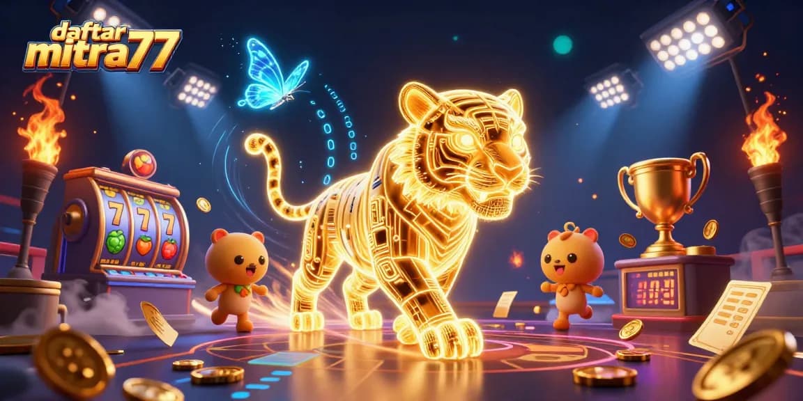 Tunjukkan pengalaman menang dengan daftar mitra77 dalam ilustrasi slot yang mempesona dan penuh warna.