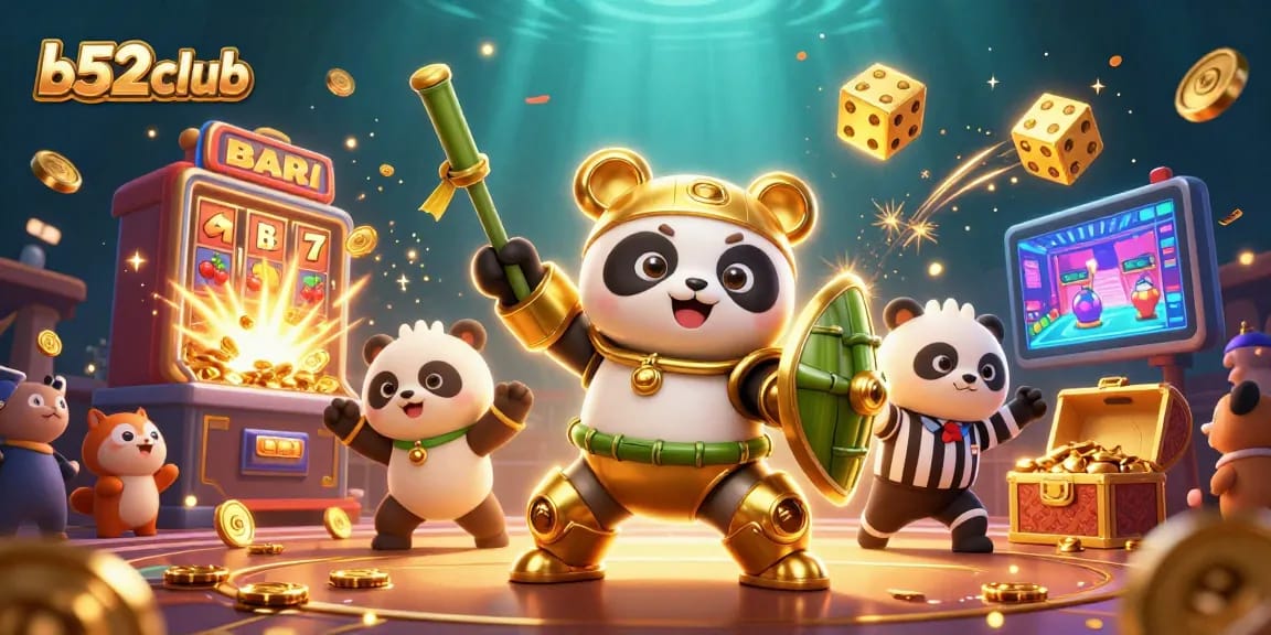 Engage with b52club's lively atmosphere of excitement with a jackpot explosion in a vibrant casino scene.
