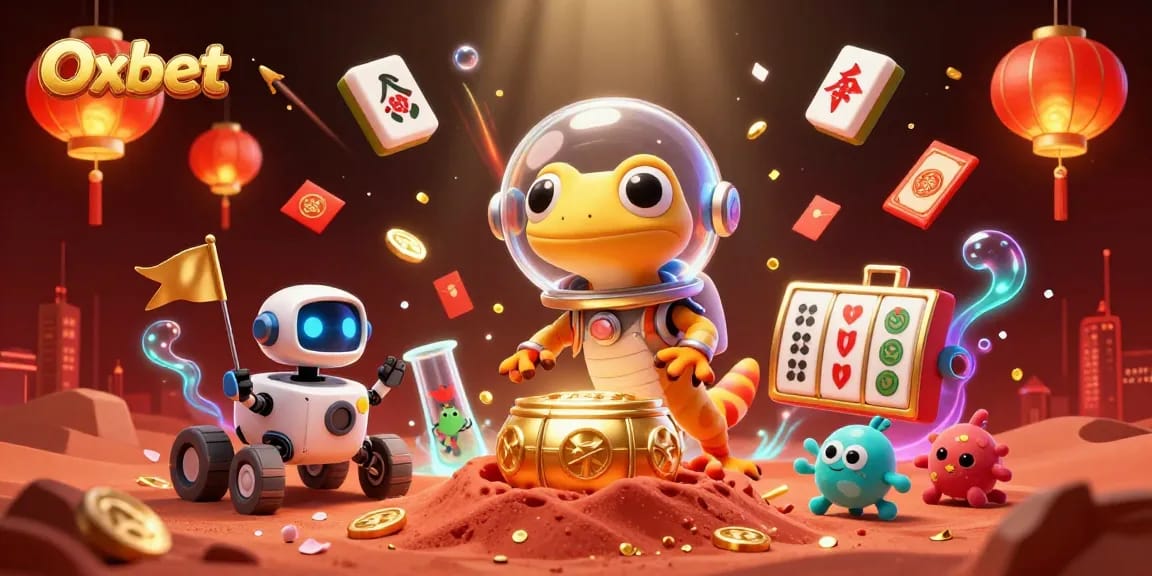 Win big with Oxbet at a fantastical casino created by a Martian gecko in space!