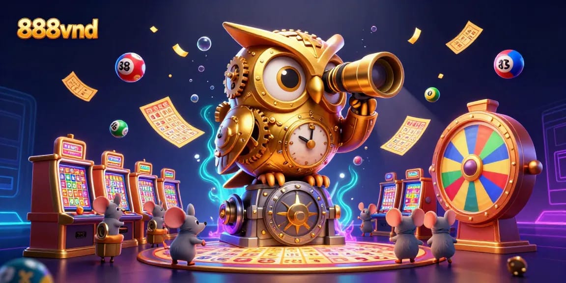 Experience thrilling games at 888vnd with colorful elements and a vibrant casino atmosphere.