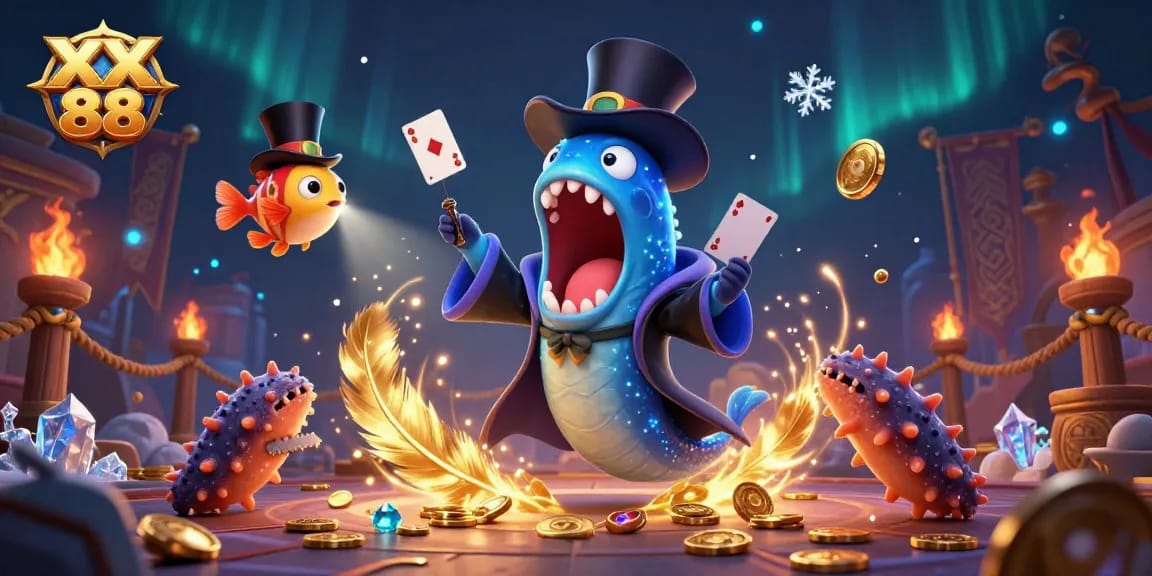 Experience thrilling moments at XX 88 with dazzling gaming elements in an enchanting underwater scene.