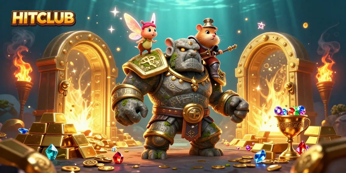 Experience the excitement at HITCLUB with dynamic characters and sparkling gaming elements.