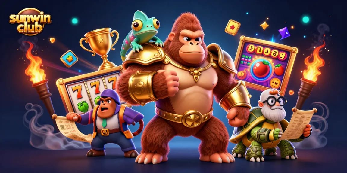 Engage with thrilling gameplay at sunwin club, featuring vibrant 3D characters in an exciting casino atmosphere.