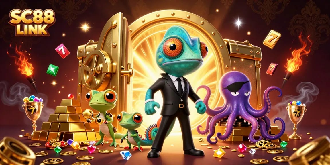 Engage in thrilling gameplay at SC88 LINK, featuring vibrant characters and immersive casino themes.