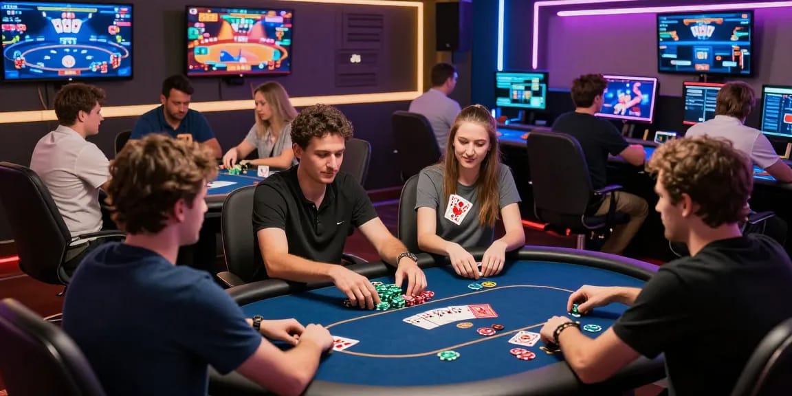 Exciting online poker gaming with players engaged in matches, Poker Idn Terpercaya