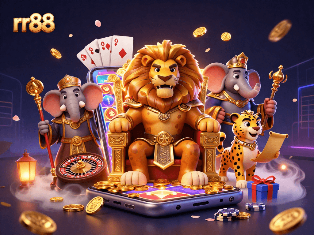 Experience thrilling gaming with rr88's fierce lion king and dynamic slot games