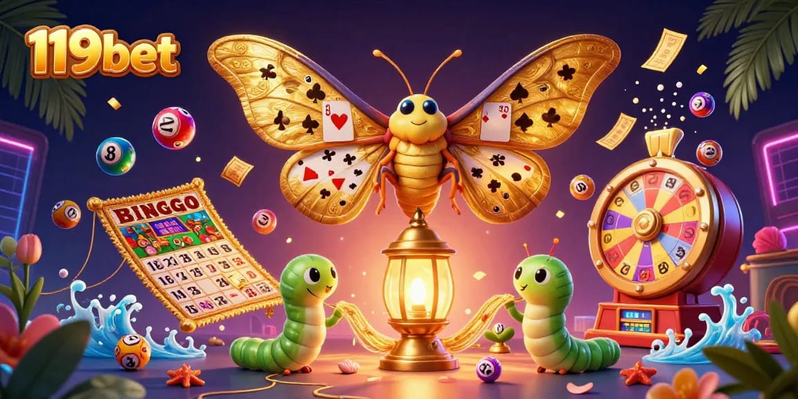 Engage with the exciting world of 119bet, where vibrant casino scenes and dynamic gaming elements come alive.