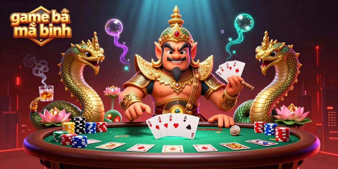Experience game bài mậu binh like never before, with vibrant 3D guardians and immersive casino elements.