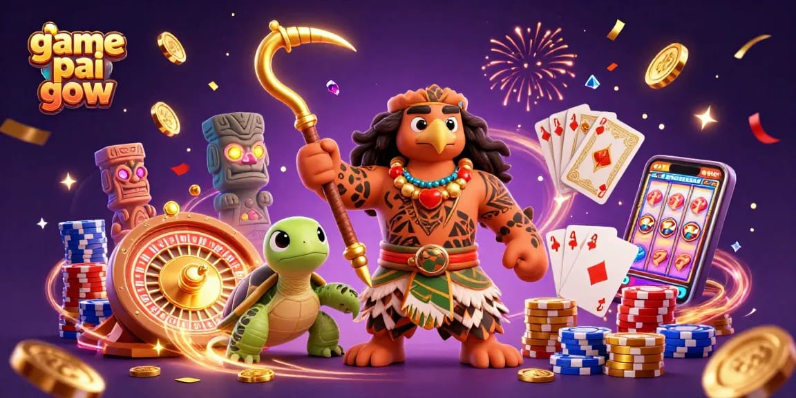 Experience game pai gow with a vibrant 3D casino scene featuring tactical gameplay elements.