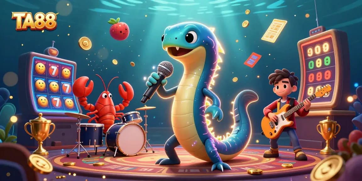 Win big with TA88 in a vibrant underwater casino featuring electric eel performers and dynamic slots!