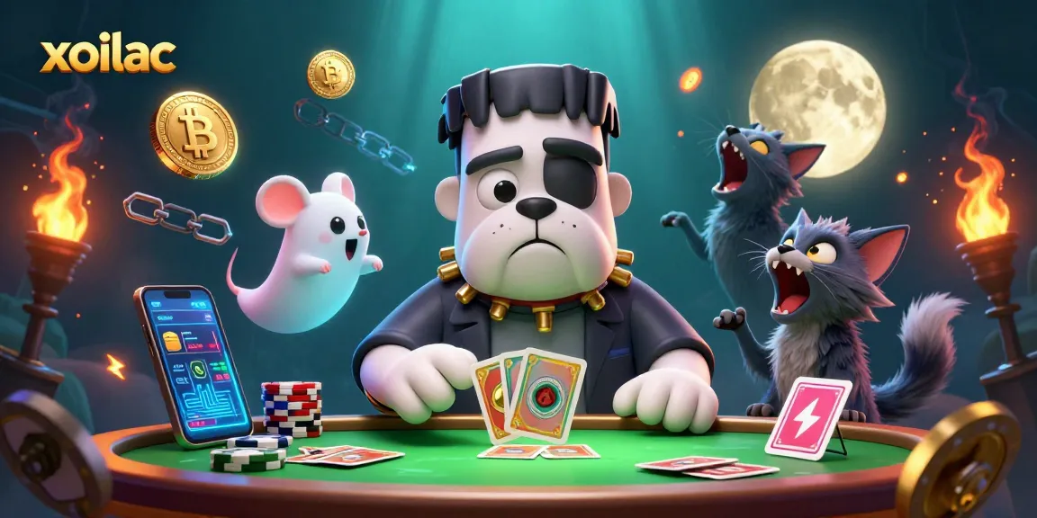 Experience the thrills of xoilac live with stunning visuals of cartoon characters in a vibrant casino scene.