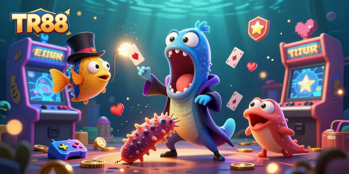 Engage with TR88 by enjoying thrilling magic performances and vibrant gaming elements in an undersea casino.