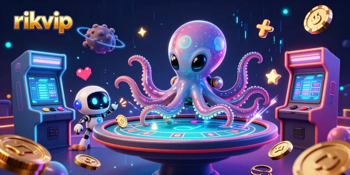 Join the thrilling action at rikvip with our entertaining alien octopus poker game!