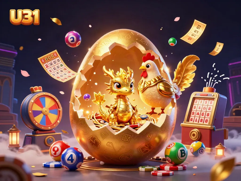 U31 offers thrilling gaming experiences with a golden dragon and exciting lottery elements for players.