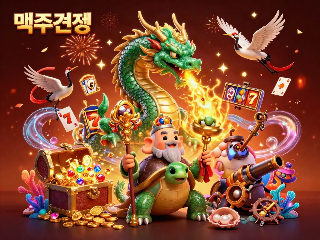 Engage with exciting 먹튀검증 opportunities, featuring vibrant imagery of casino characters and slots.