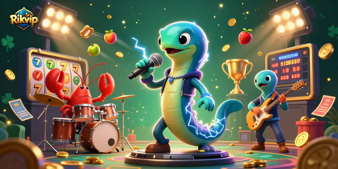 Experience thrilling wins at Rikvip with an electric eel DJ and underwater casino vibes.