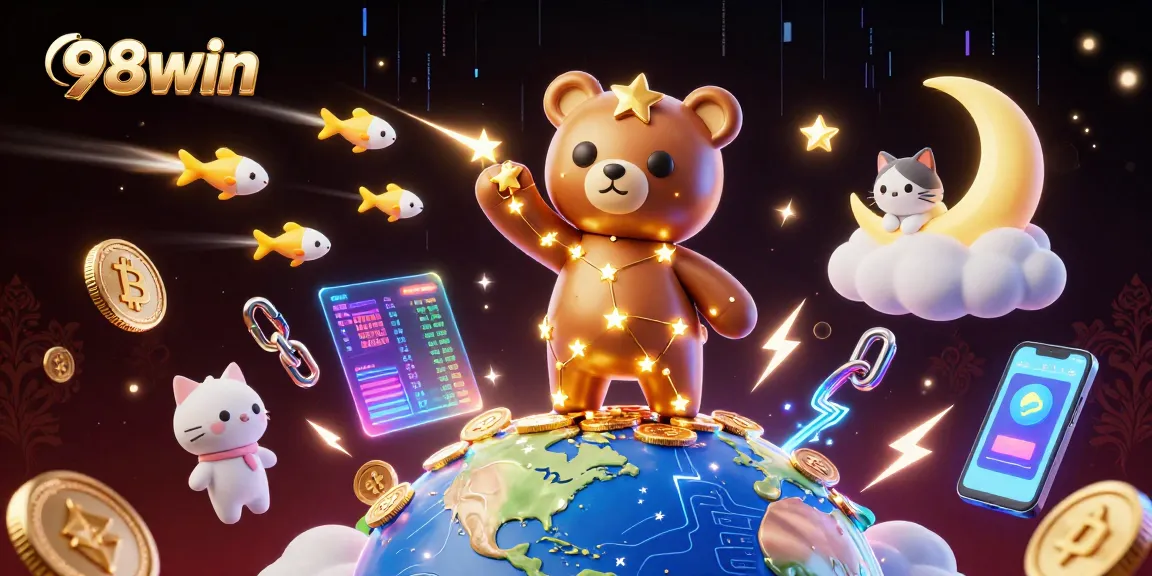 Experience the thrill of winning at 98win with vibrant cosmic casino action.