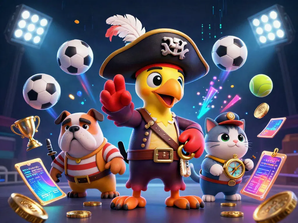 Engaging scene showcasing 'tin tức kèo bóng đá' with dynamic sports betting elements and animated characters.