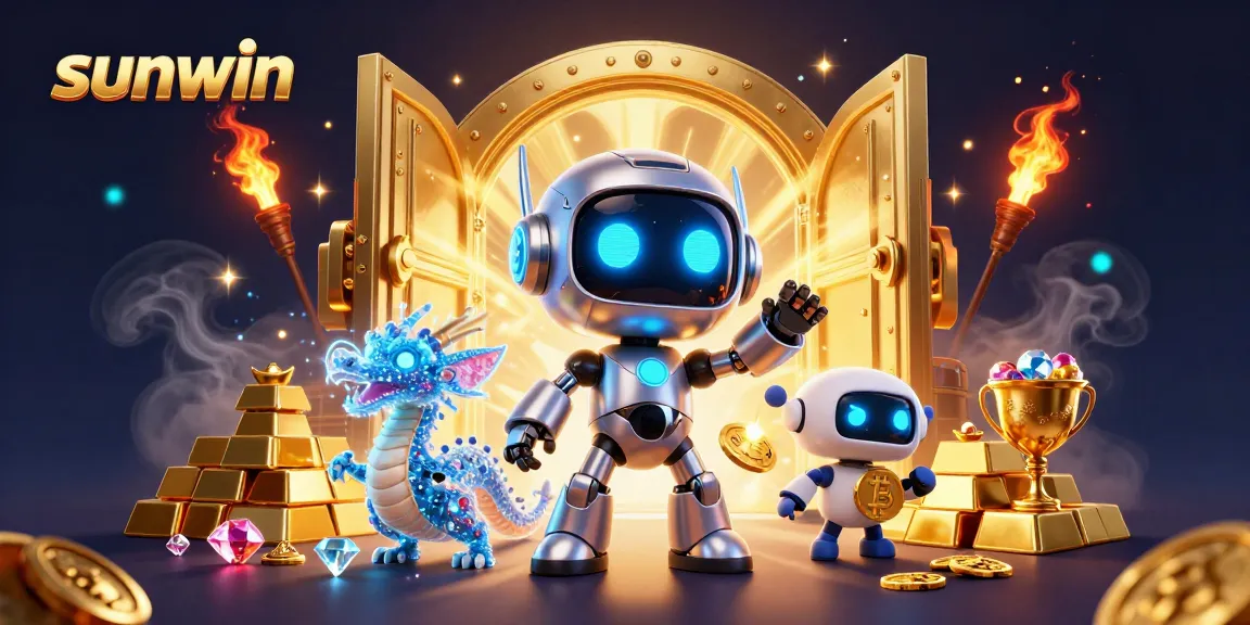 Experience thrilling wins at sunwin with a vibrant 3D casino scene full of treasures and excitement.