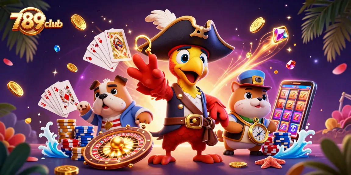Players spin the roulette wheel and slot machine at 789club while enjoying colorful casino games.