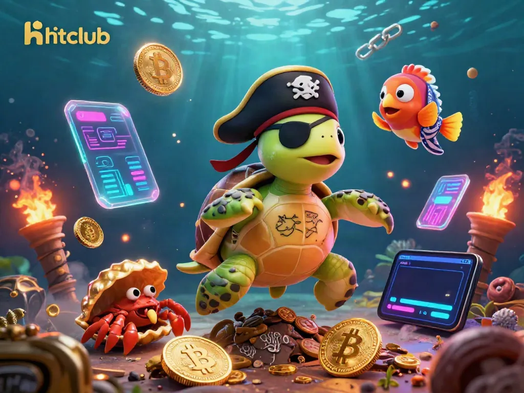 Engage with hitclub's thrilling underwater adventure featuring bright characters and dynamic crypto elements.