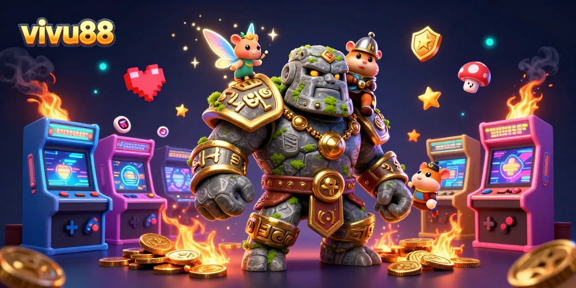 Experience thrilling gameplay with vivu88 in a vibrant 3D casino world filled with enchanting characters.