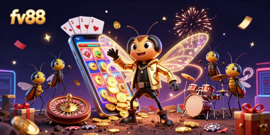 Experience the excitement of fv88 with vibrant slot gameplay and dynamic cartoon characters.