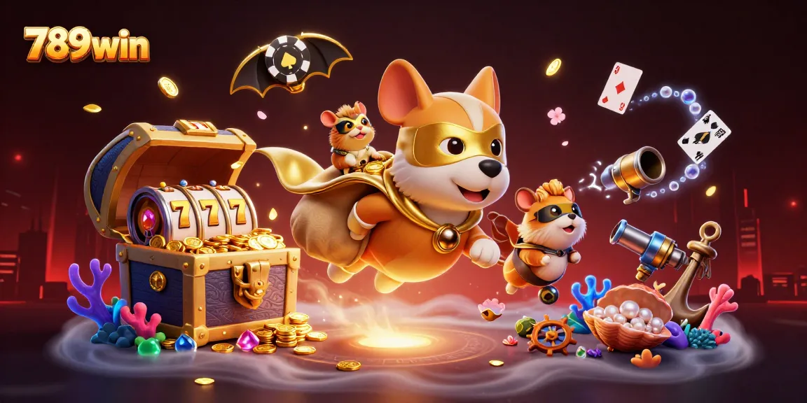 Experience thrilling gameplay at 789win with vibrant visuals and dynamic elements like slot reels and jackpots.