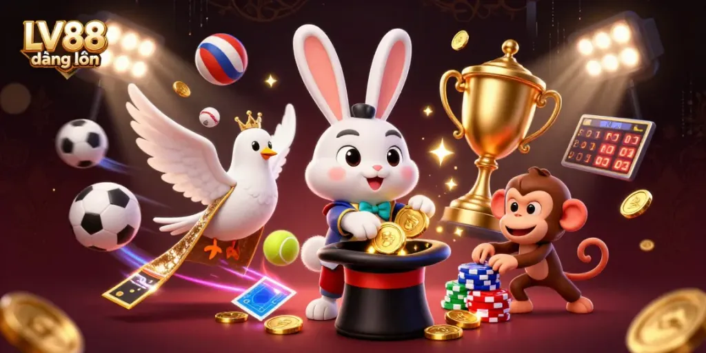 Spin the reels and win big with LV88 đăng nhập at this lively casino scene filled with gaming excitement.