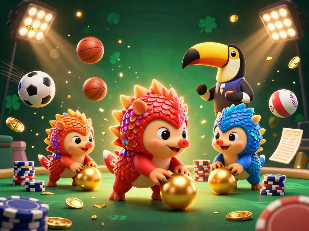 Experience the thrill of hitclubb with rival pangolins competing in a vibrant casino scene full of action and excitement.