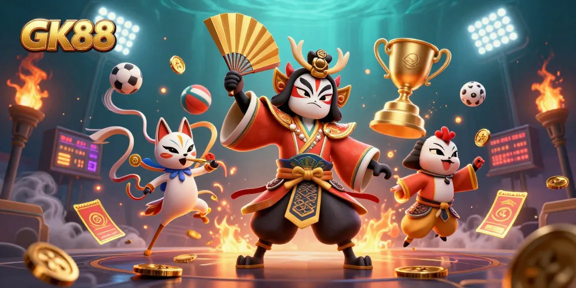 Experience thrilling gameplay at GK88 with interactive sports betting elements and captivating characters.