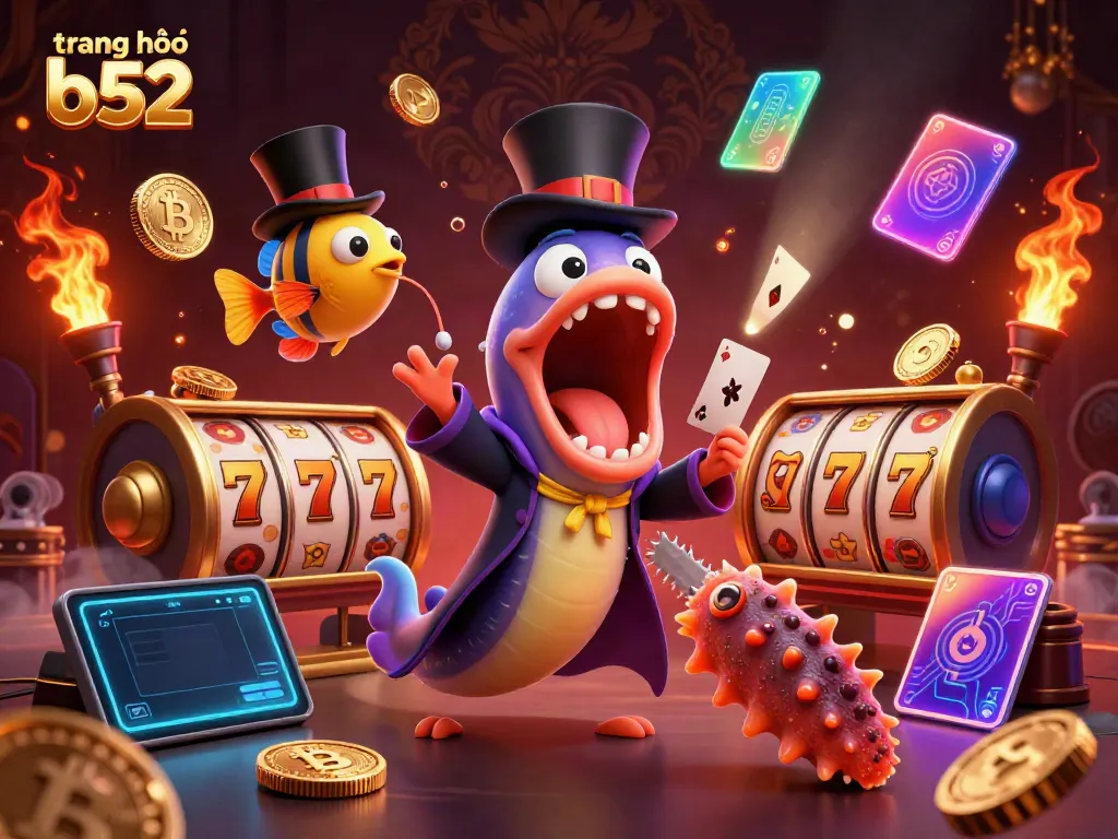 Engage in thrilling gameplay and jackpot excitement on trang chủ b52 with vibrant illustrations of casino magic.