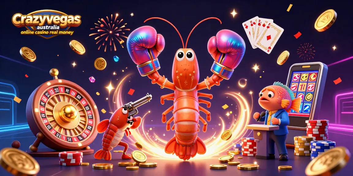 Cascading golden coins and vibrant gameplay celebrate crazyvegas australia online casino real money.